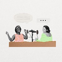 Women's online podcast, entertainment remix