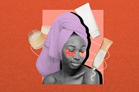 Women's skincare routine, beauty remix