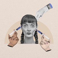 Plastic surgery, creative beauty remix