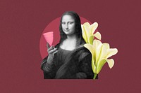 Mona Lisa, women's health, Da Vinci's famous painting, remixed by rawpixel