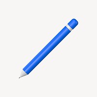 Blue 3D pen graphic