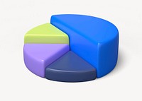 Funky pie chart business graph clipart