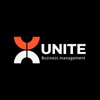 Unite business management logo template vector