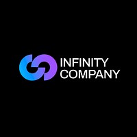 Infinity company editable logo template vector