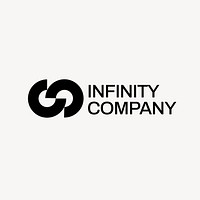 Infinity company editable logo template vector