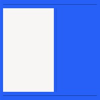 Blue rectangle frame clipart vector