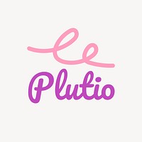 Pink fashion logo psd