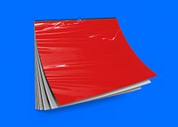 Red calendar wrapped with plastic