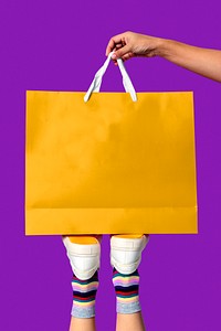 Brown shopping paper bag