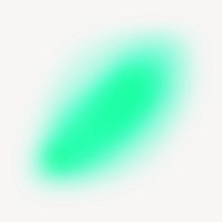 Neon green aura, gradient shape