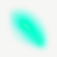 Neon green aura, gradient shape psd