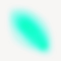 Neon green aura, gradient shape