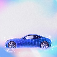 Self-driving smart car background, technology remix