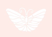 Vintage white butterfly illustration, remixed by rawpixel