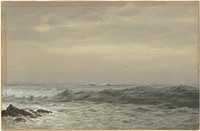 Rocks and Breaking Waves (ca. 1870s) by William Trost Richards.  