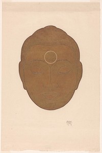 Hoofd van Boeddha, Reijer Stolk (1943) print in high resolution by Reijer Stolk.  