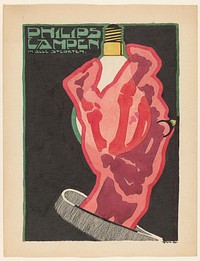 Ontwerp voor reclame voor `Philips Lampen', Reijer Stolk (1906&ndash;1945) print in high resolution by Reijer Stolk..  