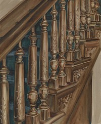 Stair Case (c. 1936) by Natalie Simon.  