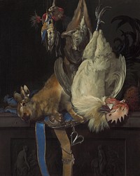 Still Life with Dead Game (1661) by Willem van Aelst.  