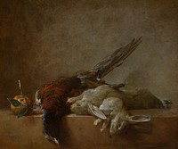 Still Life with Game (ca. 1750s) by Jean Siméon Chardin.  