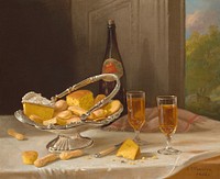 Still Life with Silver Cake Basket (1866) by John F. Francis.  