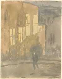 Street at Night, Meudon (1910s) by Gwen John.  