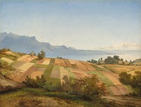 Swiss Landscape (c. 1830) byAlexandre Calame.  