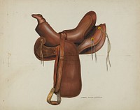 Saddle (ca.1936) by Eva Fox & Harry Mann Waddell.  