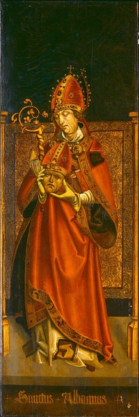 Saint Alban of Mainz (ca. 1500&ndash;1525) from the Tyrolean 16th Century.