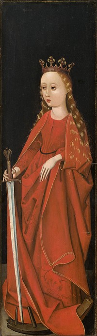 Saint Catherine (ca. 1480–1490) by Master of the Starck Triptych.  