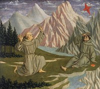 Saint Francis Receiving the Stigmata (ca. 1445–1450) by Domenico Veneziano.  