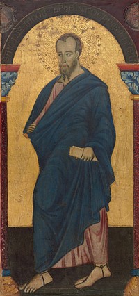 Saint James Minor (ca. 1272) by  Master of Saint Francis.  