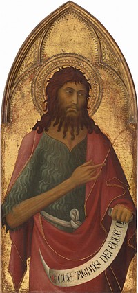 Saint John the Baptist, probably (ca. 1325) by Lippo Memmi.  