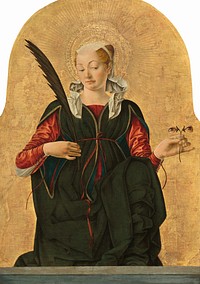 Saint Lucy (ca. 1473– 1474) by Francesco del Cossa.  