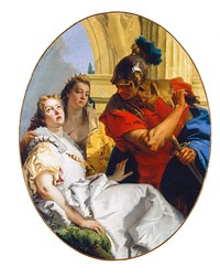 Scene from Ancient History (ca. 1750) by Giovanni Battista Tiepolo.  