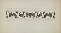 Scroll Work (ca. 1939) drawing in high resolution by Margaret Gordon.  