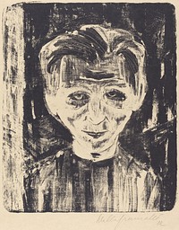 Self–Portrait (1922) by Walter Gramatté.   