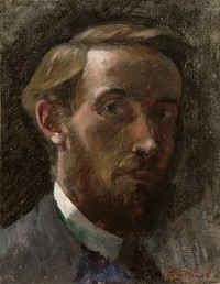 Self-Portrait, Aged 21 (1889) by Edouard Vuillard.  