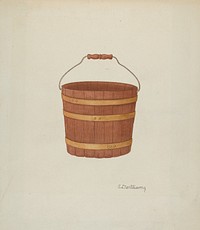 Shaker Cedar Basket (1935–1942) by Edward D. Williams.  