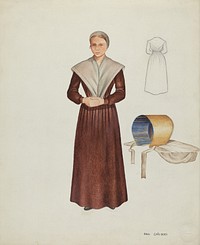 Shaker Costume (c. 1937) by William Paul Childers.  