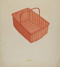 Shaker Laundry Basket (ca.1939) by Orville A. Carroll.  