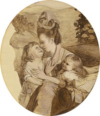 Sketch for The Copley Family (1776) by John Singleton Copley.  