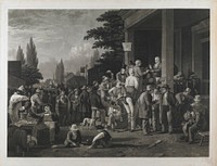 Proof 17 from &ldquo;The County Election&rdquo; by George Caleb Bingham