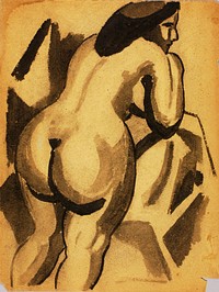 Standing Female Nude by Carl Newman