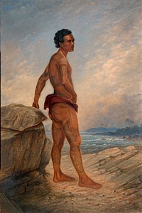 Melanesian Man by Antonion Zeno Shindler, 1813 Bulgaria-died Washington, DC 1899