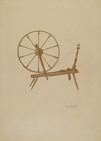 Spinning Wheel (ca.1941) by George V. Vezolles.  