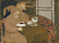 Two Women Drinking Coffee (ca. 1893) by Edouard Vuillard.  