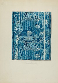 Textile, c. 1936 by JAMES VAIL. Original from The National Galley of Art.   