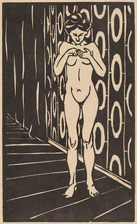 The Finger Game (1905) print in high resolution by Ernst Ludwig Kirchner.  