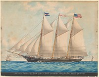 The Tern Schooner "Minnie G. Loud" (1876) by Louis Roux.  